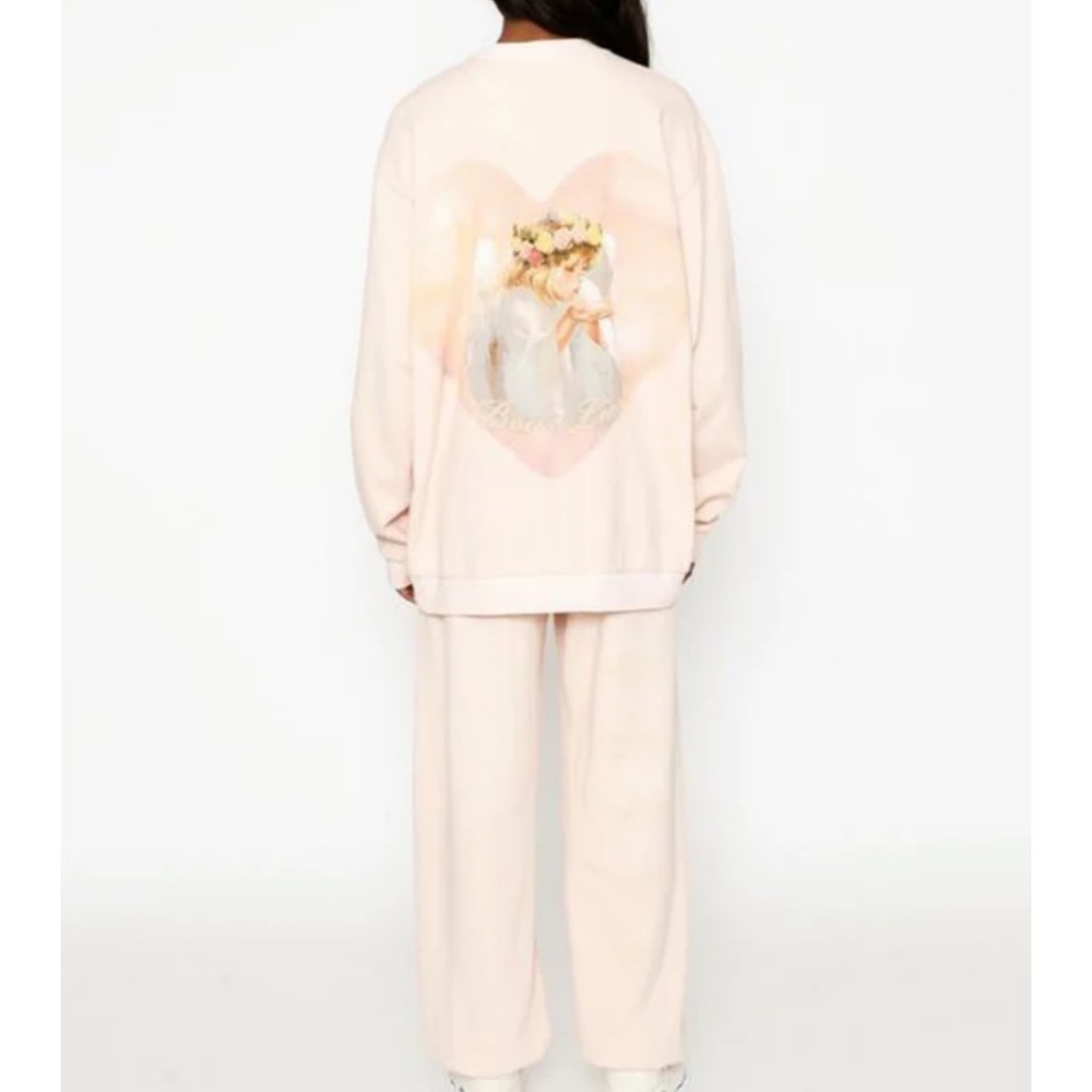 Boys Lie Set Goodbye Crewneck and Sweat SET Light Pink Peach